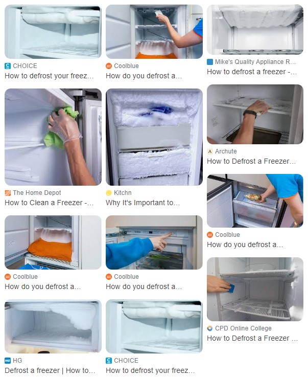 How do you defrost under freezer